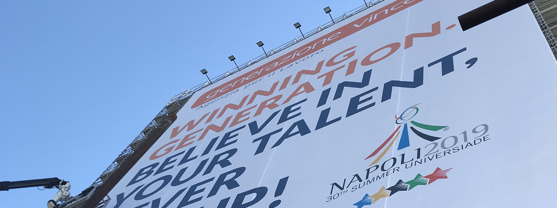 Universiade Napoli 2019 – Generazione Vincente sponsor ufficiale dell’evento