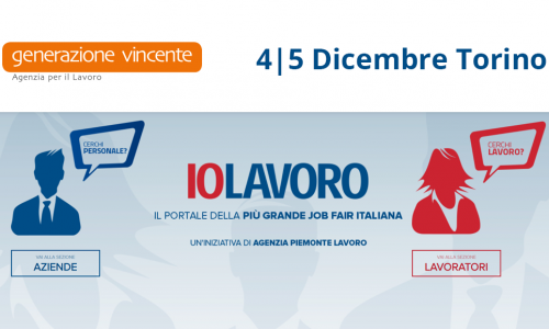 IOLAVORO Torino – Generazione Vincente presente alla 23° edizione