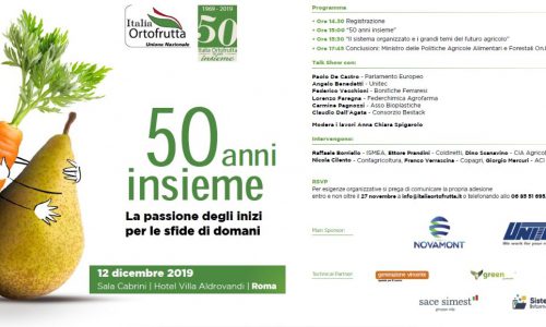 50 anni di Italia Ortofrutta – Generazione Vincente sponsor dell’evento