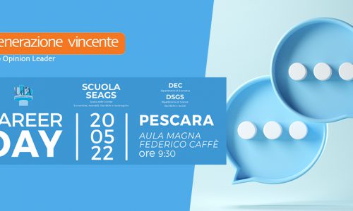 Career Day all’Università di Pescara: Generazione Vincente partner dell’evento