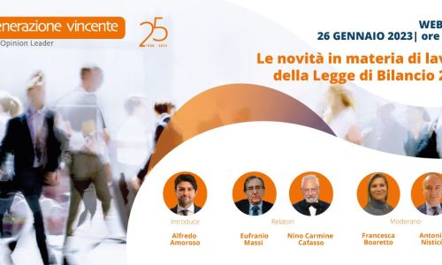 [Webinar] Le novità in materia di lavoro della Legge di Bilancio 2023