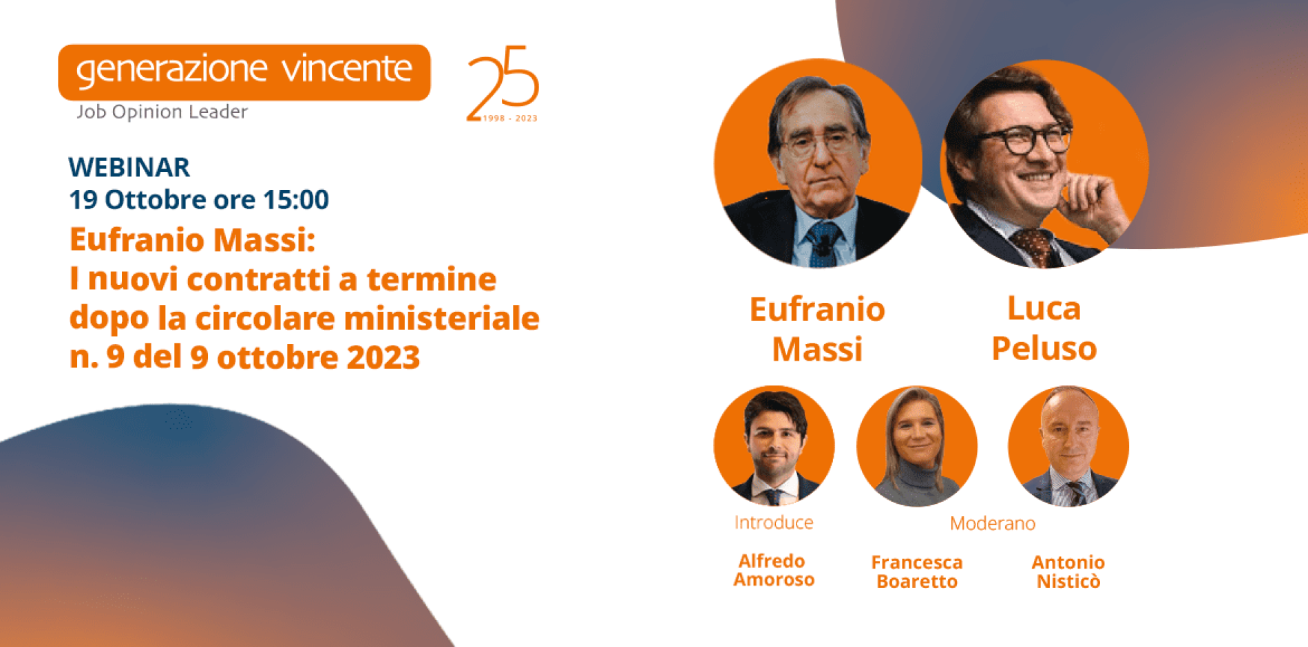 [Webinar] E. Massi: i nuovi contratti a termine dopo la Circolare Ministeriale n. 9 del 9 ottobre 2023