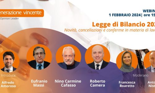 [Webinar] Legge di Bilancio 2024: novità, cancellazioni e conferme in materia lavoro