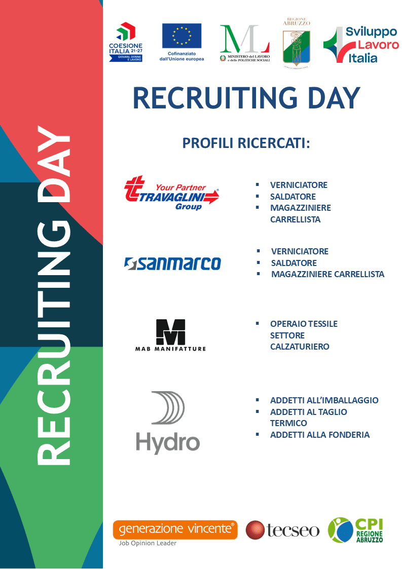 Locandina Recruiting Day Atessa 2 Locandina Recruiting Day Atessa 2