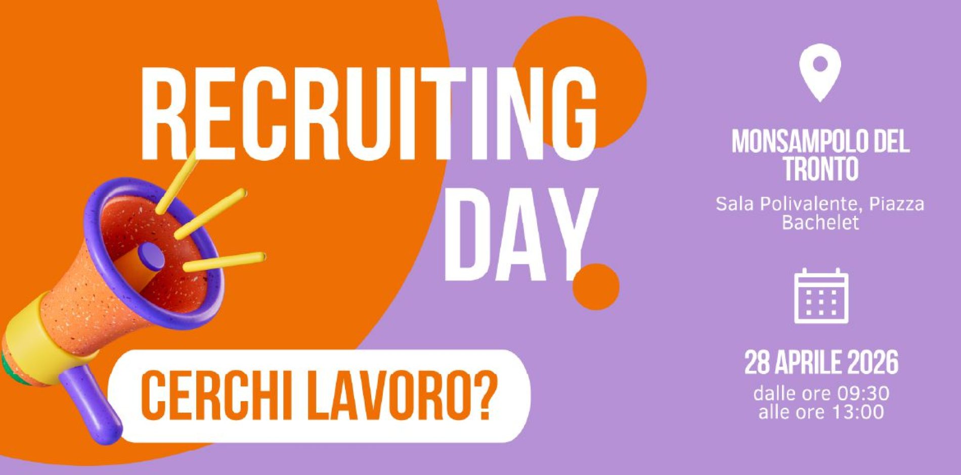 Partecipa al Recruiting Day a Monsampolo del Tronto