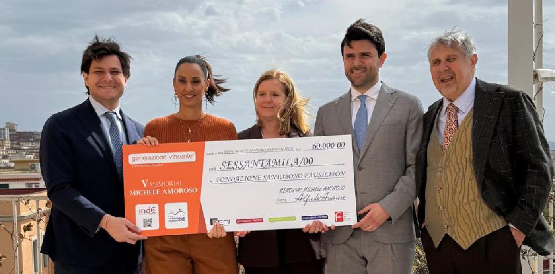 Consegnato il ricavato del V Memorial Michele Amoroso alla Fondazione Santobono Pausilipon ETS