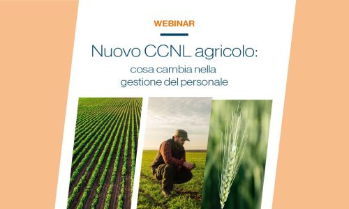 Nuovo CCNL agricolo: webinar gratuito sulla gestione del personale